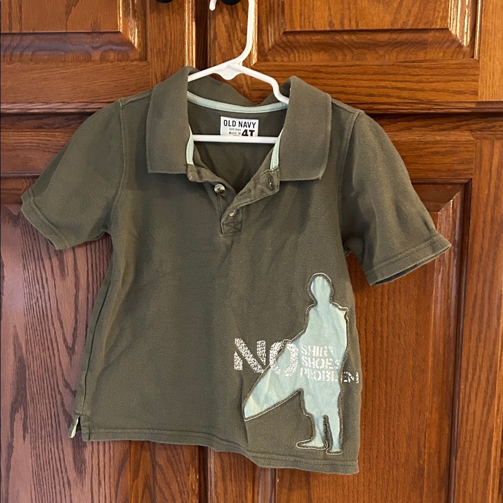 Old Navy Kids Olive Polo Shirt
